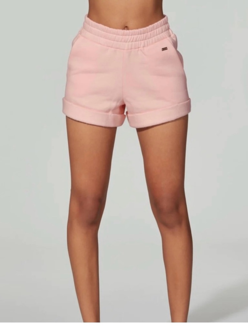 Lune Active X Barry's Bootcamp Light Pink Ice Cashmere Shorts Women’s Size Large